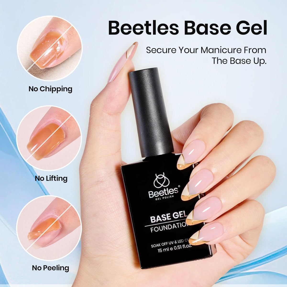 beetles Gel Nail Kit all components displayed together