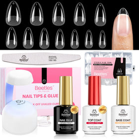 beetles Gel Nail Kit Almond Short 288pcs Nail Tips front view
