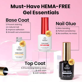 beetles Gel Nail Kit base coat and top coat