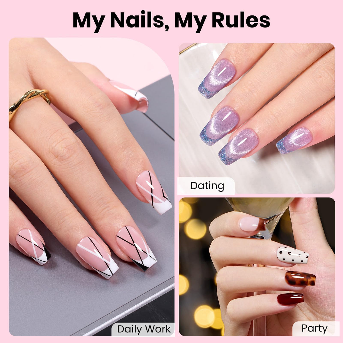 beetles Gel Nail Kit components including nail glue and UV lamp