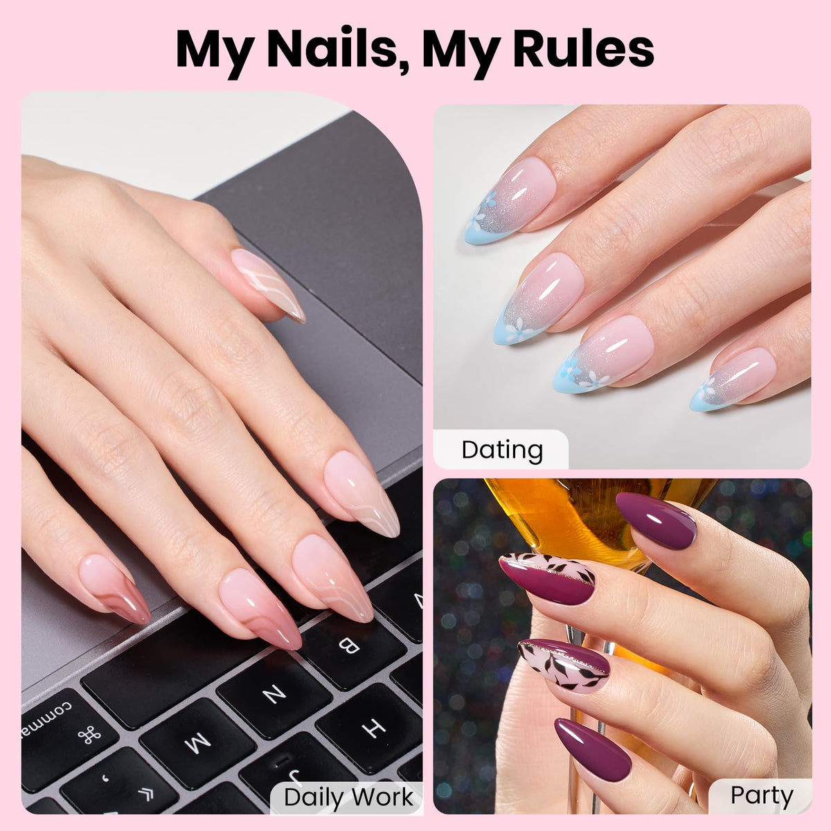 beetles Gel Nail Kit components including UV lamp and nail glue