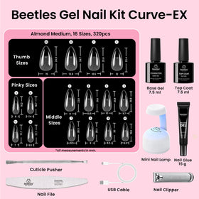beetles Gel Nail Kit Curve-EX nail clipper and file