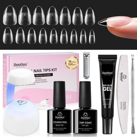 beetles Gel Nail Kit Curve-EX with nail tips and UV lamp