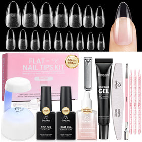 beetles Gel Nail Kit Flat-X Almond Medium 320pcs front view