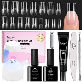 beetles Gel Nail Kit Flat-X Square Medium 320pcs Nail Tips front view