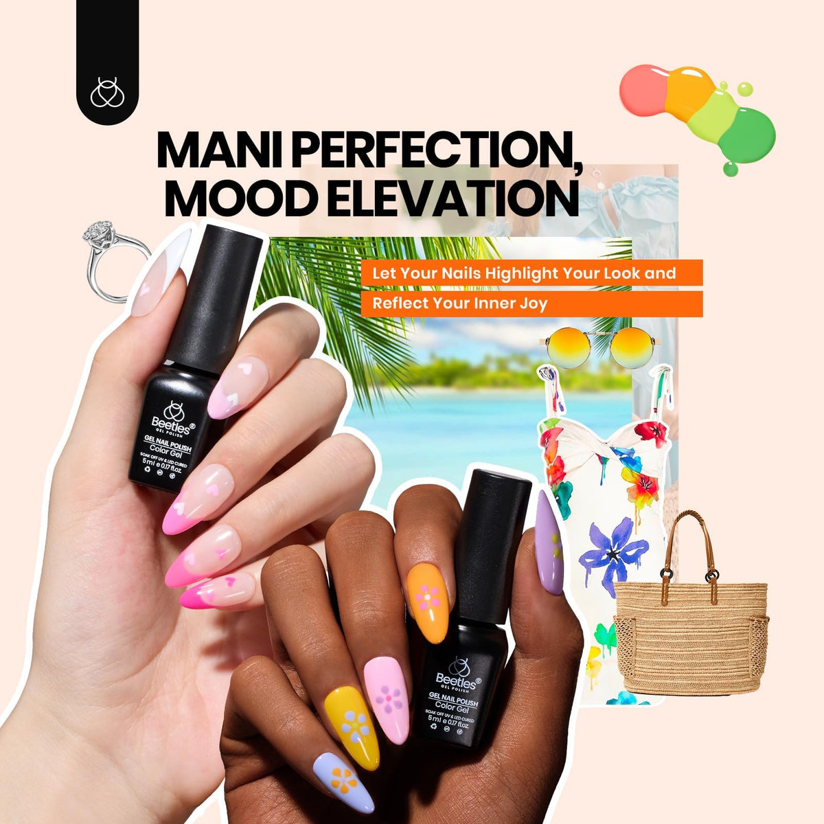 beetles Gel Nail Kit packaging and contents