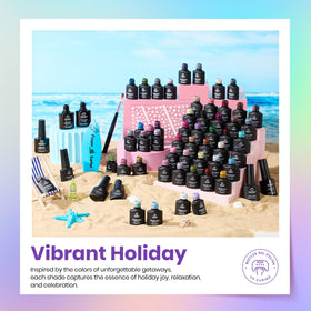 beetles Gel Nail Polish application process with UV LED lamp