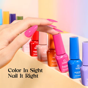 beetles Gel Nail Polish Kit colourful nail polish display