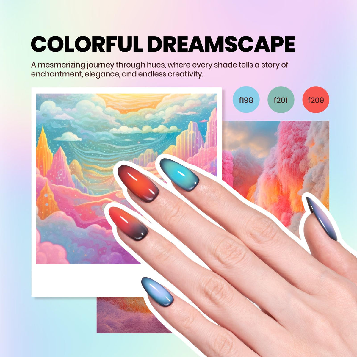 beetles Gel Nail Polish Kit in use on nails