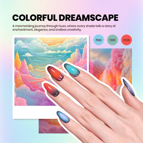 beetles Gel Nail Polish Kit in use on nails