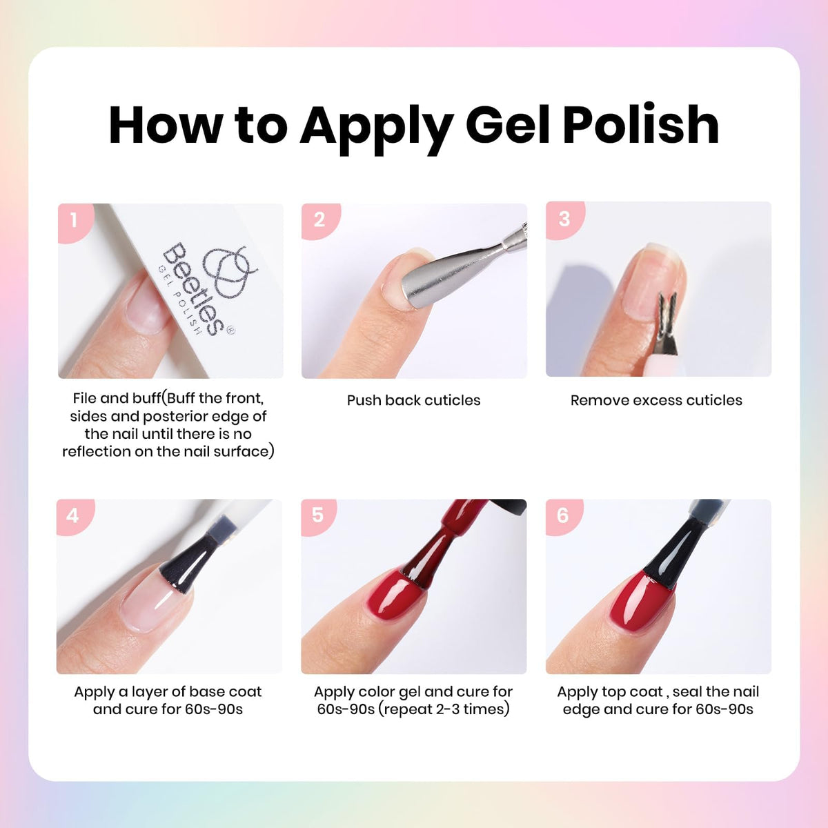 beetles Gel Nail Polish Kit packaging and contents