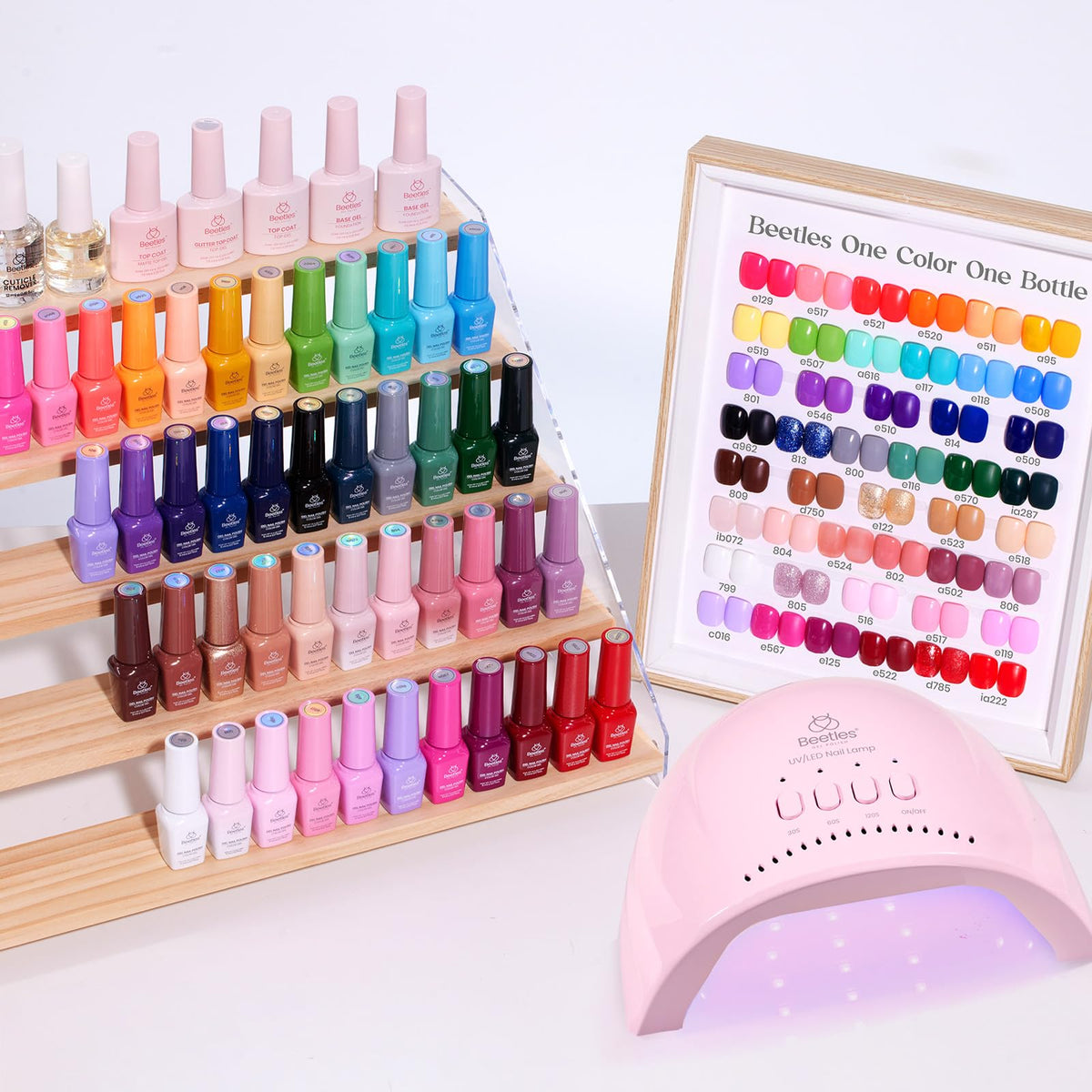 beetles Gel Nail Polish Kit packaging and contents
