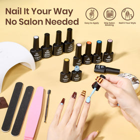 beetles Gel Nail Polish Kit packaging and contents
