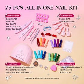 beetles Gel Nail Polish Kit professional UV lamp and tools
