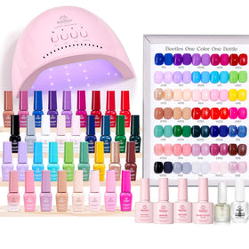 beetles Gel Nail Polish Kit with 35 colours and UV lamp