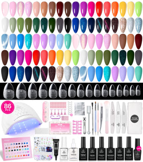 beetles Gel Nail Polish Kit with 45 colours and UV lamp
