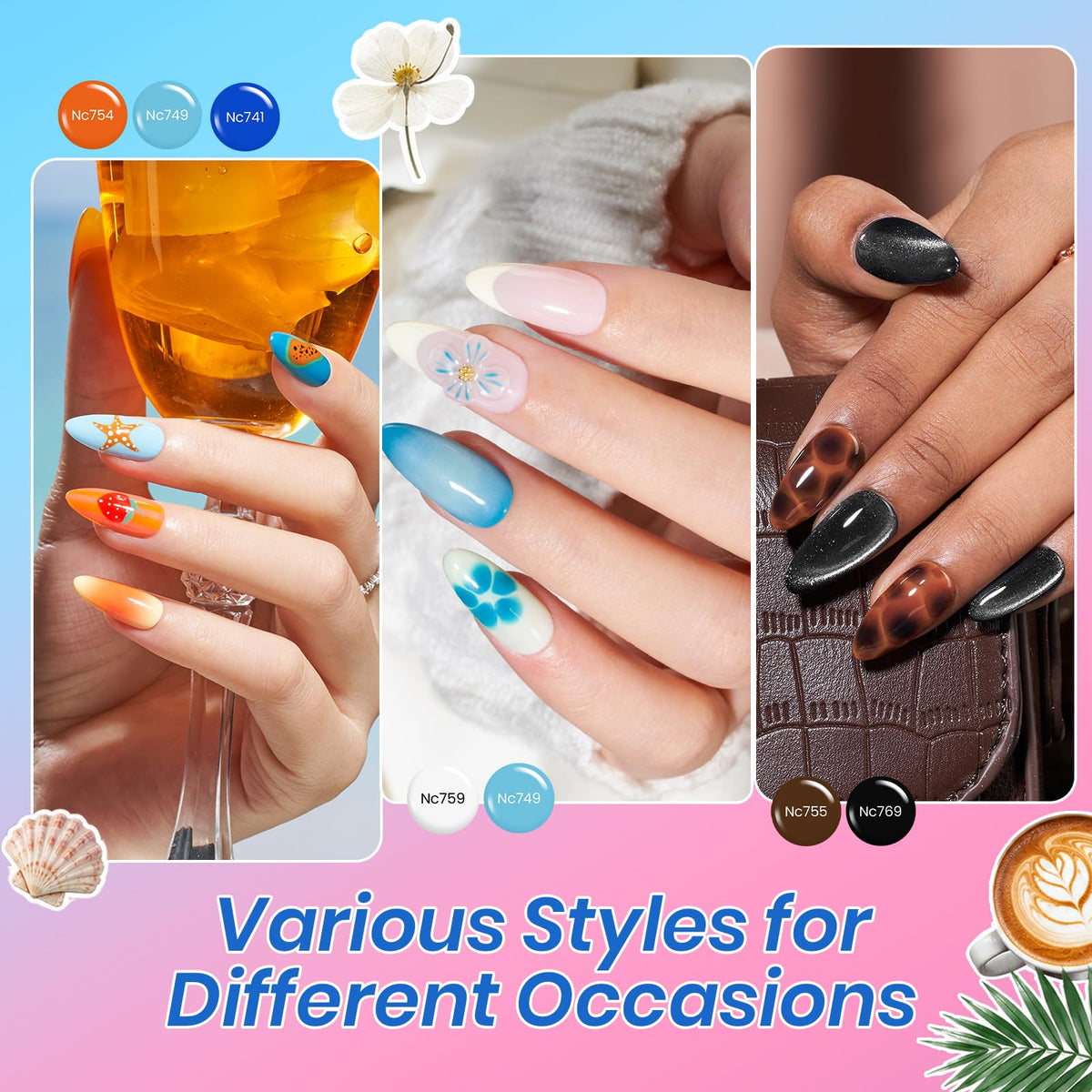 beetles Gel Nail Polish Kit with matte top coat