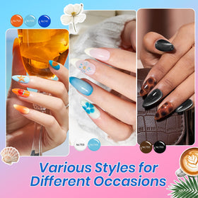 beetles Gel Nail Polish Kit with matte top coat