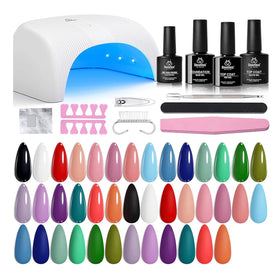 beetles Gel Nail Polish Kit with UV Light front view