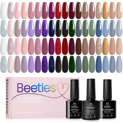 beetles Gel Nail Polish Set 36 colours front view