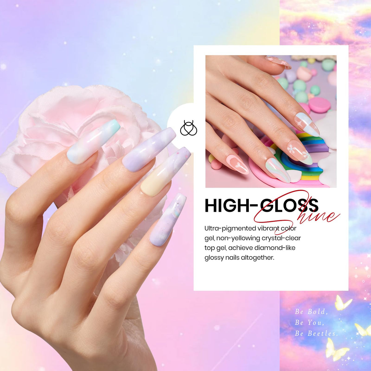 beetles Gel Nail Polish Set application scene