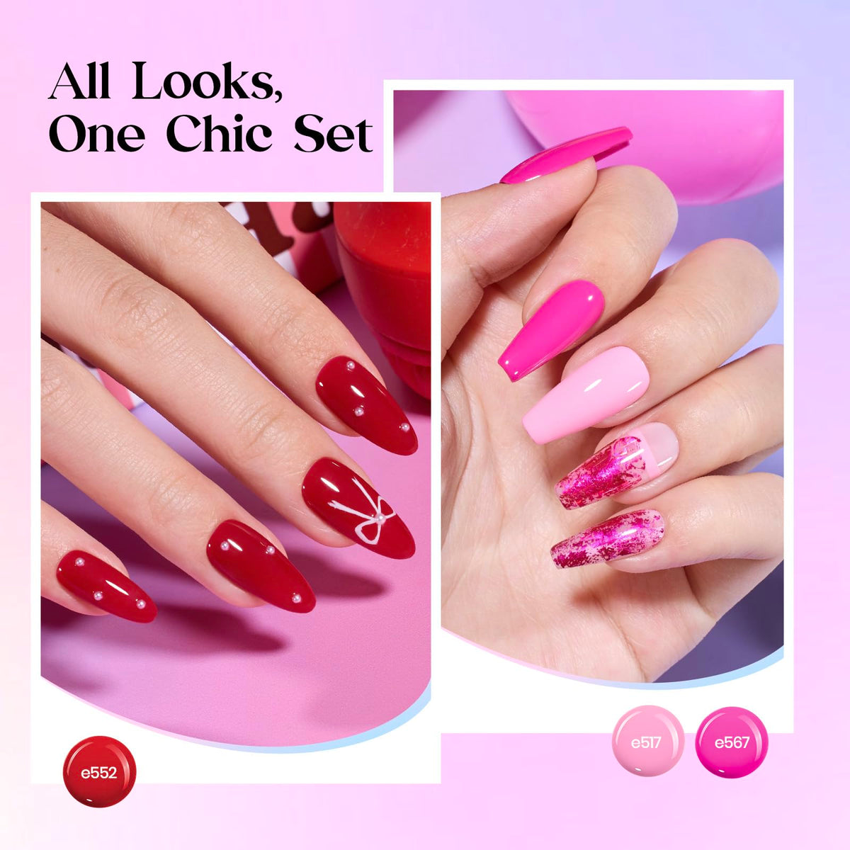 beetles Gel Nail Polish Set nail buffer and file