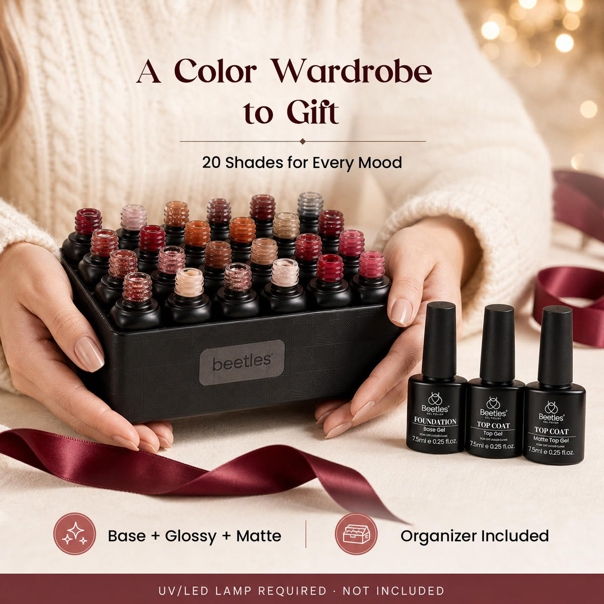 beetles Gel Nail Polish Set showcasing a variety of fall shades