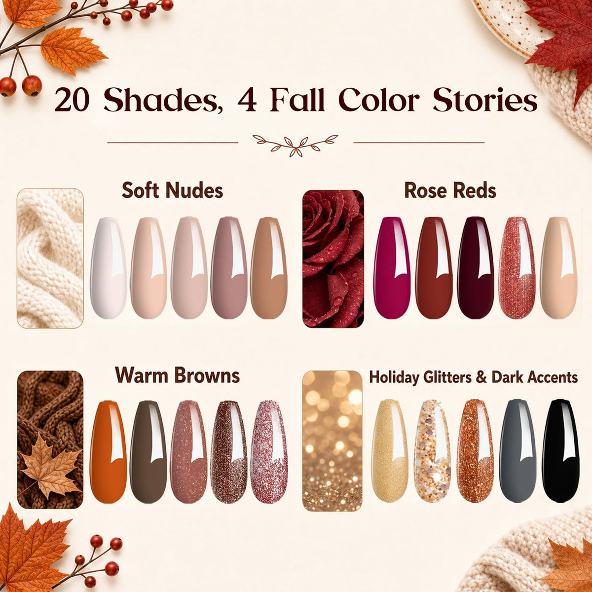 beetles Gel Nail Polish Set showing glossy and matte top coats