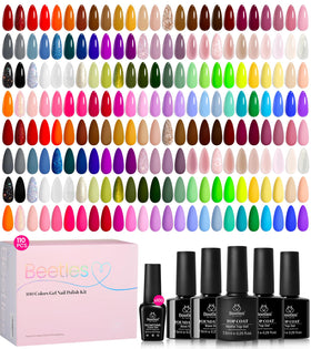 Beetles Gel Nail Polish Set with 100 colours bottles