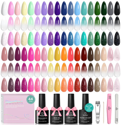 beetles Gel Nail Polish Set with 36 colours and blooming gel