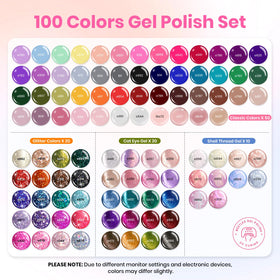 beetles Gel Nail Polish Set with base and top coats