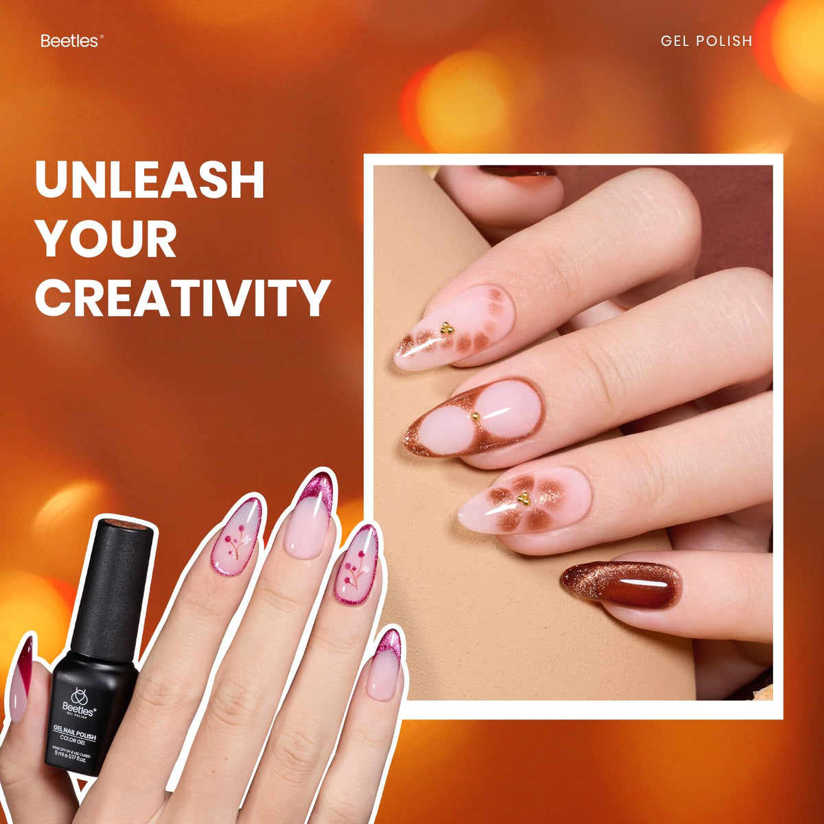beetles Gel Nail Polish Set with glossy finish and UV/LED curing