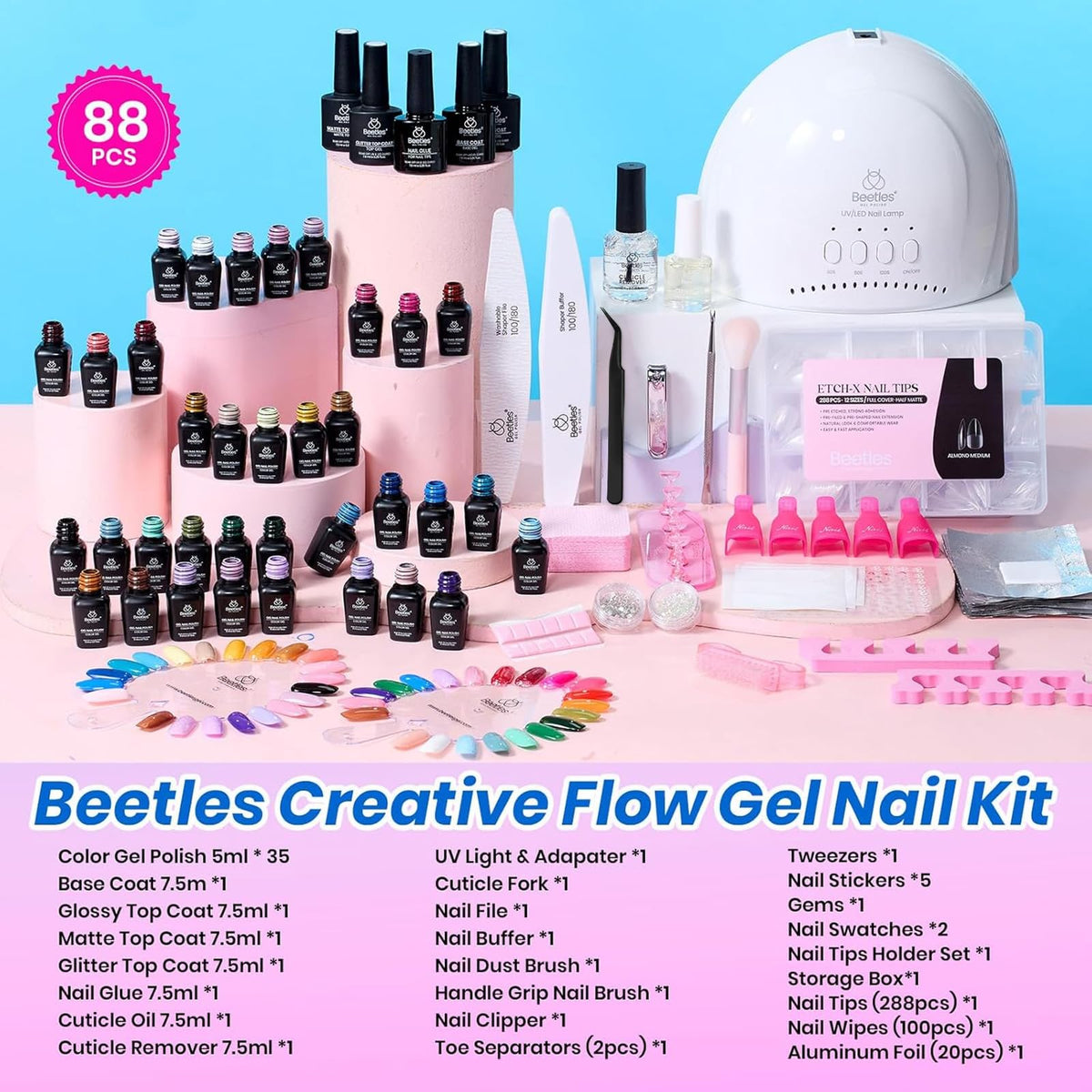 beetles Gel Nail Polish UV lamp with curing settings