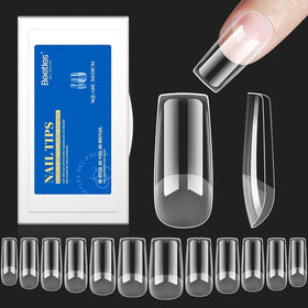 Beetles Gel Nail Tips 504Pcs medium square nail extension kit front view