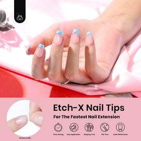 beetles Gel Nail Tips in use on nails