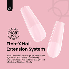 beetles Gel Nail Tips showing half matte finish