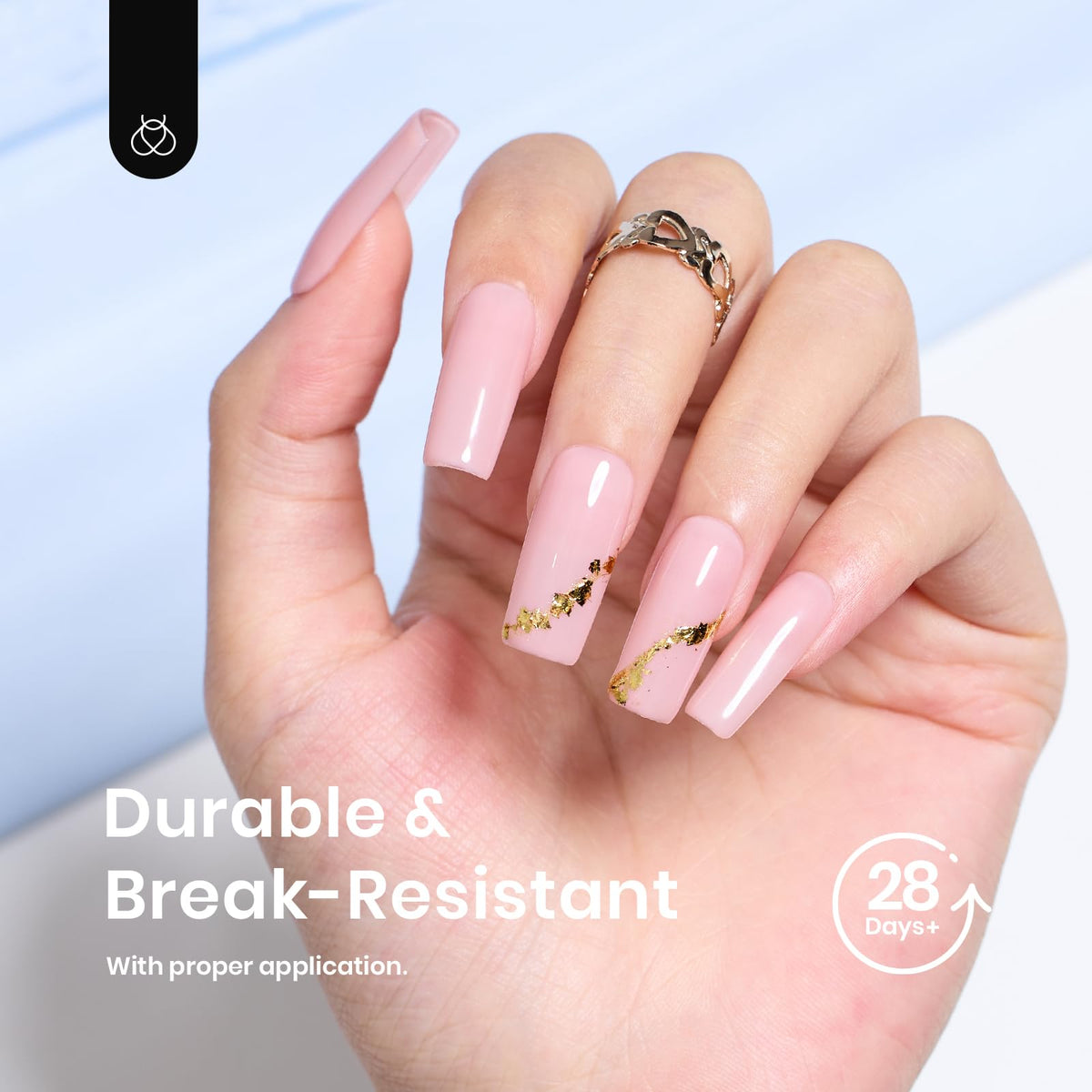 Beetles Gel Nail Tips showing natural nail appearance