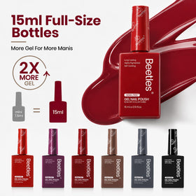 beetles Gel Polish 15ml bottle in gray shade