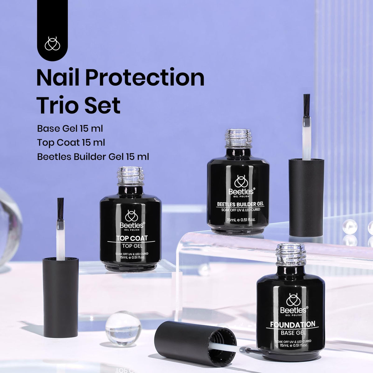 beetles Gel Polish 15ml builder gel bottle