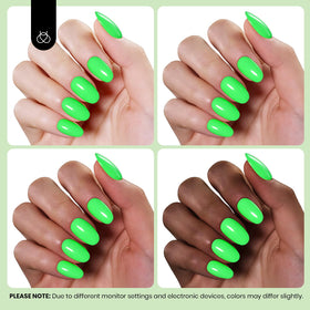 beetles Gel Polish 15ml Green Gel Nail Polish with base and top coat