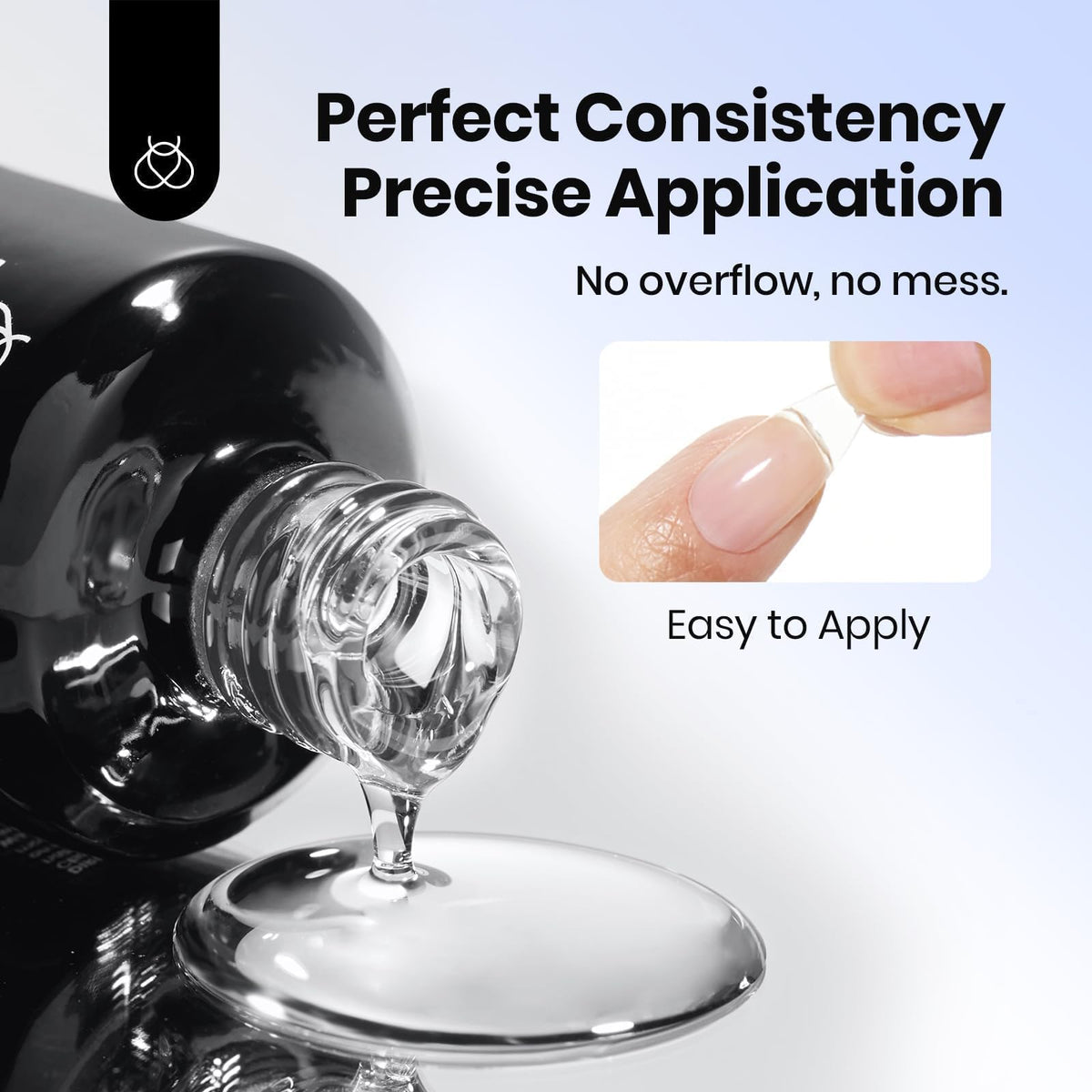 beetles Gel Polish 15ml HEMA-Free Nail Glue Gel showing texture