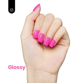 beetles Gel Polish 15ML Hot Pink with nail art tools