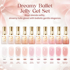 beetles Gel Polish 15ML jelly gel bottles in assorted nude shades