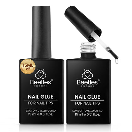 beetles Gel Polish 15ml UV Nail Glue front view