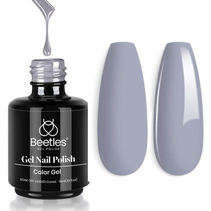 beetles Gel Polish 15ML Whale Grey bottle front view