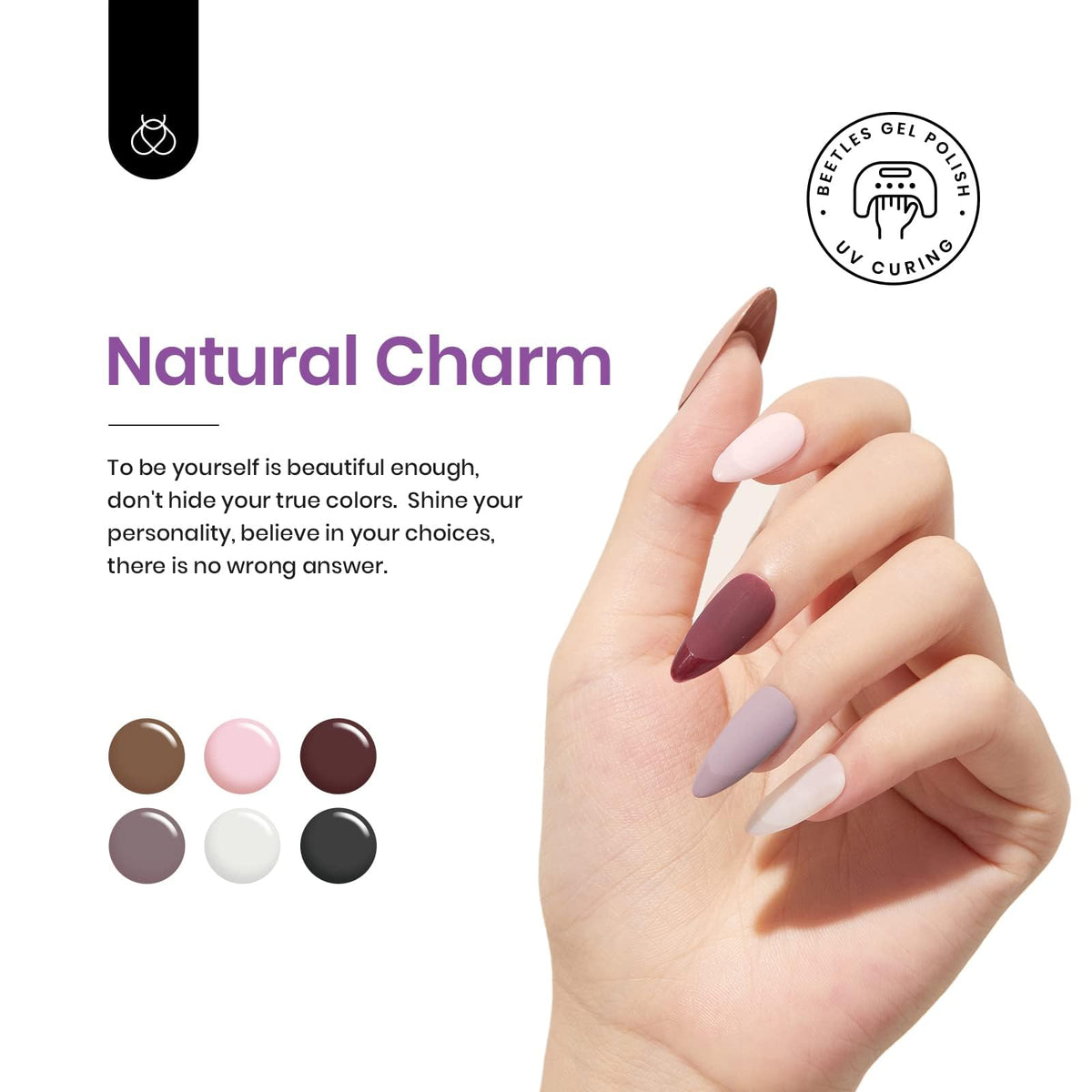 beetles Gel Polish 16 Colours Gel Nail Polish Set displaying various shades