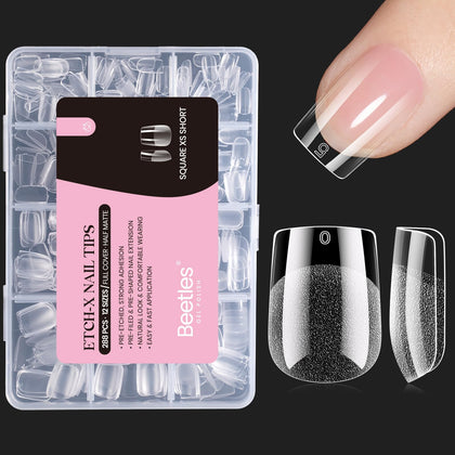 beetles Gel Polish 288PCS Extra Short Square Nail Tips front view