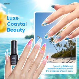 beetles Gel Polish 36-Color Kit with packaging and contents