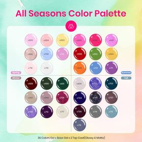beetles Gel Polish 36 mini gel polish bottles in various colours