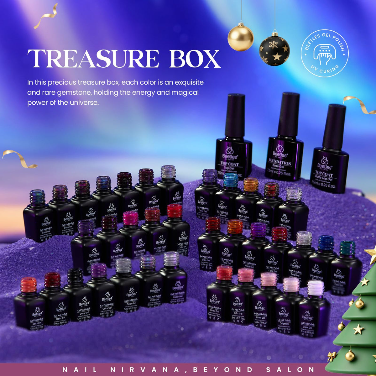beetles Gel Polish 39 Pcs Jelly Nail Set with no wipe base and top coats